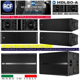 RCF HDL-50A + SUB 9007-AS active line-array SYS